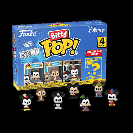 Funko Bitty Pop! Disney 4'lü Paket (Figür Boyu 2,25 cm)