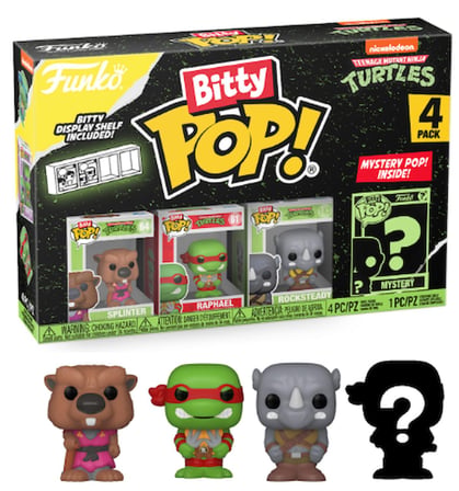 Funko Bitty POP Teenage Mutant Ninja Turtles, Splinter 4'lü Paket