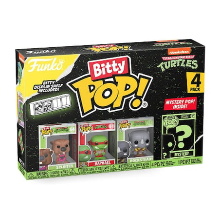 Funko Bitty POP Teenage Mutant Ninja Turtles, Splinter 4'lü Paket