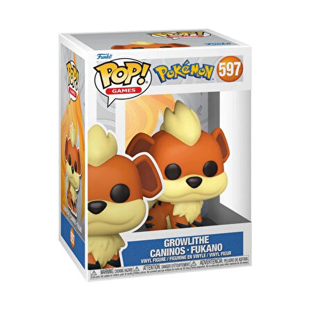 Funko POP Figür Games Pokemon Growlithe Caninos Fukano