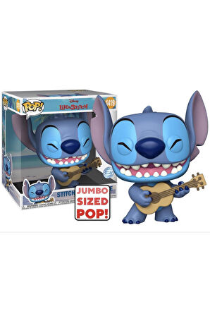 Funko Pop Jumbo Stitch With Ukulele No:1419 10 İnç