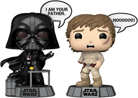 Pop 2-Pack Disney Star Wars Sayings - Darth Vader & Luke Skywalker Bobble-Head