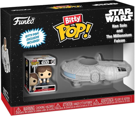 Funko Bitty Pop Ride Star Wars - Han Solo And The Millennium Falcon