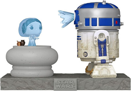 Funko Pop Deluxe Star Wars - R2-D2 Princess Leia Hologram No:766 Bobble-Heads