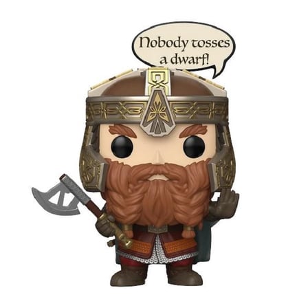Funko Pop Lord of the Rings Gimli (Nobody Tosses a Dwarf)