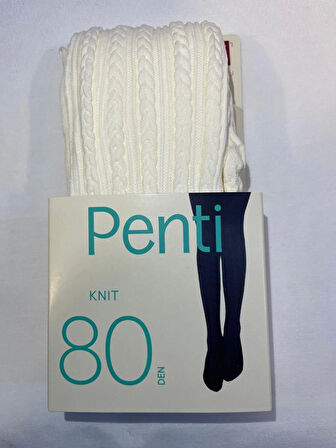 PENTİ PRETTY KNIT 80 DEN KÜLOTLU ÇORAP VANİLYA 9-10 YAŞ