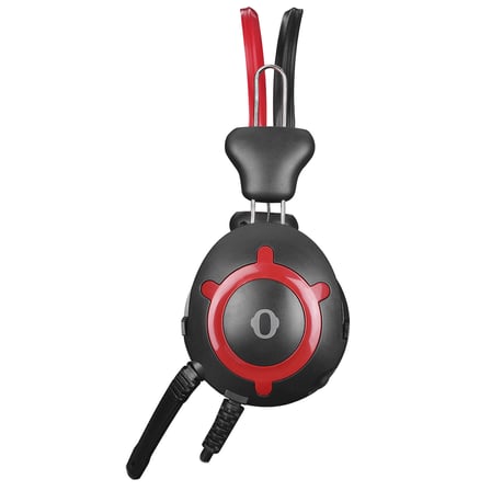 Sn-58 Siyah Kırmızı Esnek Mikrofonlu Helezon Yaylı Kablo Mikrofonlu Kulaklık