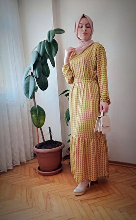 Spor fırfırlı elbise