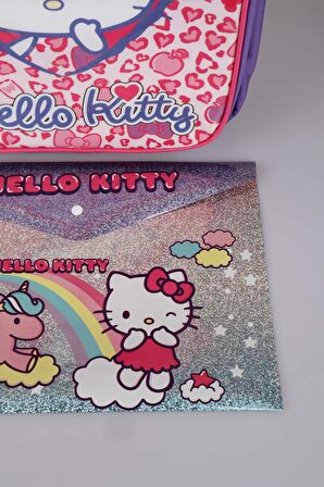 DEKOMUS İLE YENİ SEZON LİSANSLI HELLO KITTY OKUL ÇANTASI *ÇITÇIT DOSYA HEDİYELİ*