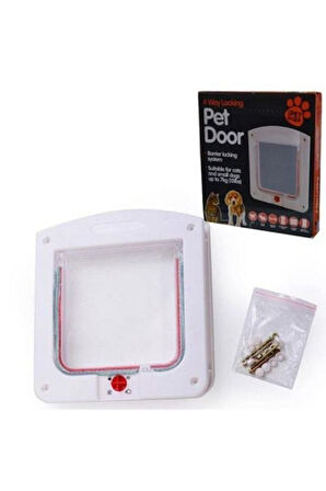 Pet Door 4 Yollu Kedi Kapısı 22x20x3 Cm