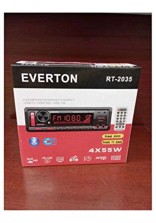 Everton Rt-2035 Çift Usb'li Usb-sd-fm-aux-bluetooth Oto Teyp 4x55