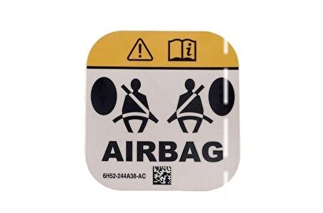 Airbag Sticker 6H52-244A38-AC Yapıştırma Etiket