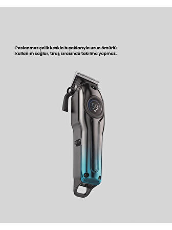 Insua Hk 610 Profesyonel Dijital Saç Sakal Kesim Tıraş makinesi