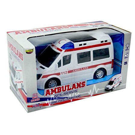 Işıklı Sesli Pilli Ambulans