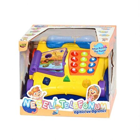 Işıklı ve Sesli Türkçe Eğitici Tekerlekli Telefon