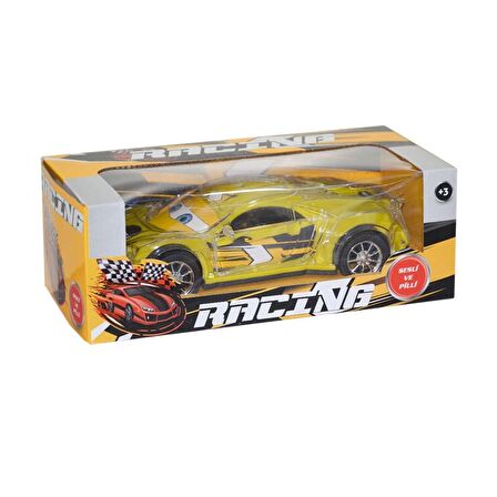 Sesli ve Işıklı Racing Car - Sarı