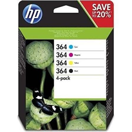 HP 364 4 Renk Multipack Kartuş Takımı N9J73AE