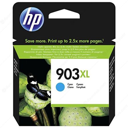 HP T6M03A No 903Xl Yüksek Kapasite Mavi Kartuş 
