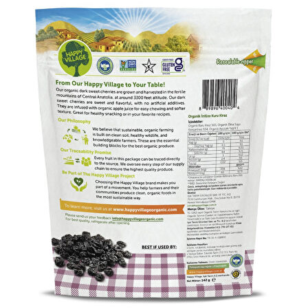 Organik Kuru İnfüze Kiraz (x2) 142 gr