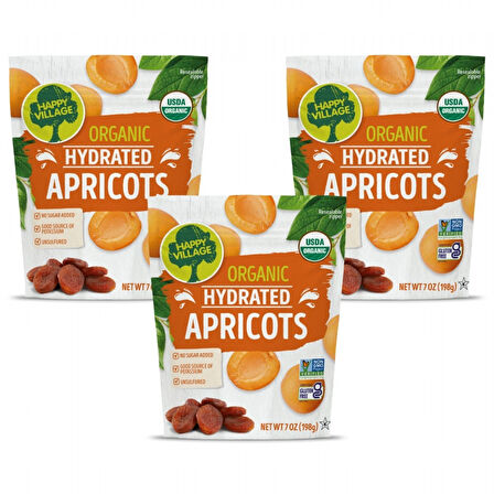 Organik Ekstra Yumuşak Kuru Kayısı(x3) 198 gr