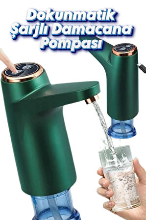 Akıllı Su Pompası Dokunmatik Şarjlı Damacana Pompası