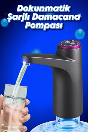 Akıllı Su Pompası Dokunmatik Şarjlı Damacana Pompası