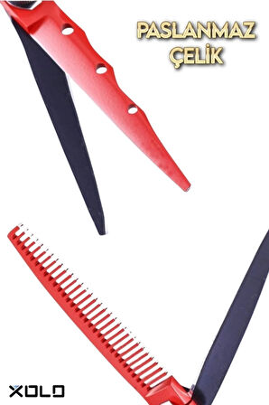 Çelik Saç Kesim Makas Seti Deri Çantalı 6.5 inç XLM808A