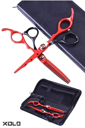 Çelik Saç Kesim Makas Seti Deri Çantalı 6.5 inç XLM808A