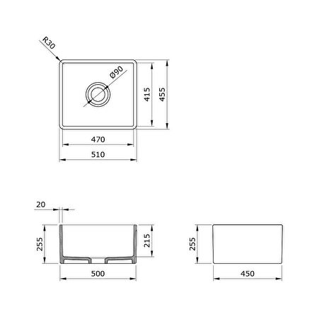 Bocchi Lavello Mutfak Eviyesi 51 Cm Mat Kaşmir 1136-011-0120-03