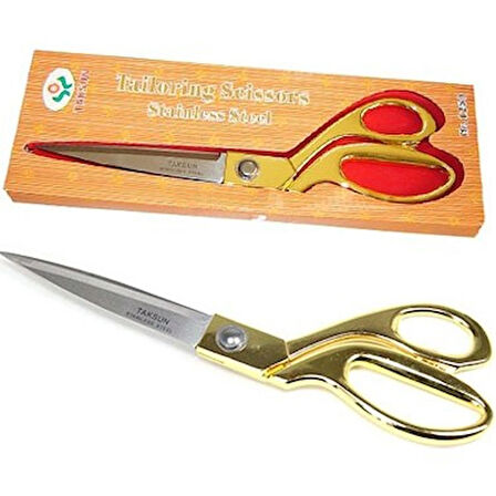 Kumaş Kot Deri Kesim Profesyonel Terzi Makası Çelik Büyük Boy Taksun Terzi Makası 10'' (26Cm) No-1250
