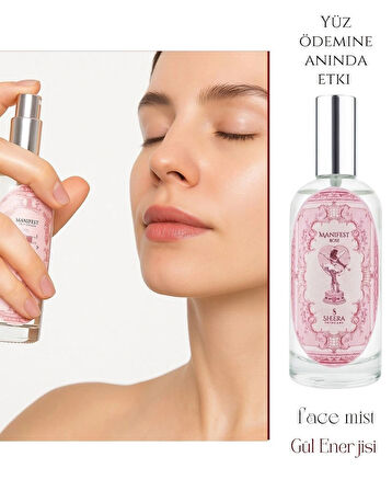 Gül özü içeren yüz nemlendirici tonik face mist