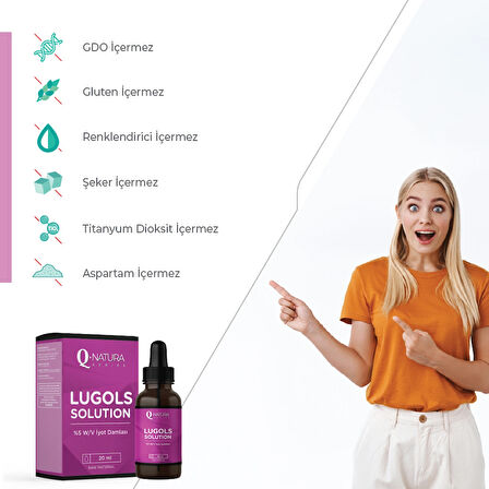 Lugols Solution % 5 İyot Damla 20 ml - 2 ADET
