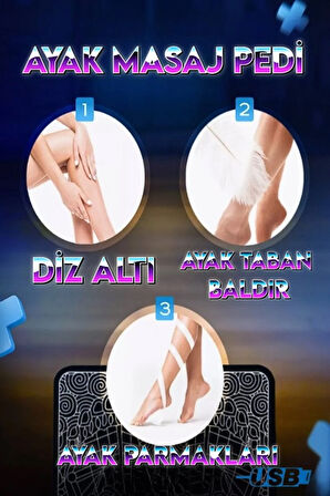 Ayak Masaj Yastığı Titreşimli Ems Tens Masaj Aleti Fizik Kuvvet Güçlendirici