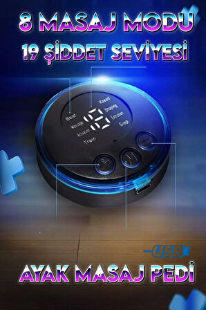 Ayak Masaj Yastığı Titreşimli Ems Tens Masaj Aleti Fizik Kuvvet Güçlendirici