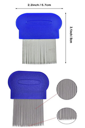 4 Adet Klasik Saç Bit Tarağı 32 Dişli Bit Pire Tarağı Her Eve Lazım