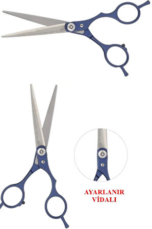 Sol El Makası Sol El Saç Kesim Makası Düz Uçlu Kuaför Berber Özel Sol El Makası 6 inç DH505B