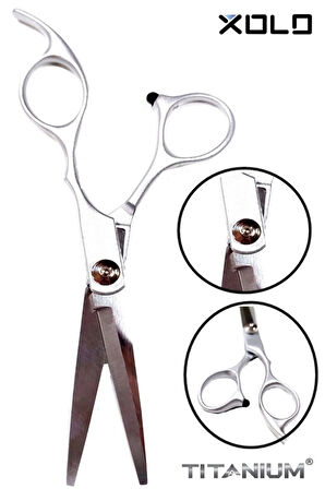 Çelik Saç Kesim Makası Küt Uçlu Kuyruklu Mat Çelik Makas 6 İnç 17cm DH506B