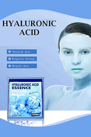 10 Adet Hyaluronic Acid Yüz Maskesi Professional Skin Face Mask XL2124