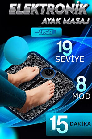 8 Programlı Ayak Fitness Kas Güçlendirici Masaj Aleti