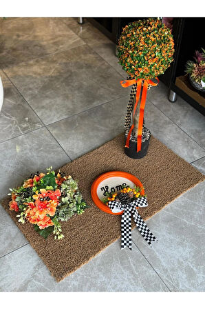 Kapı Önü Paspas Set 3 Parça Turuncu