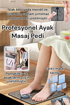 Ems Masaj Seti Ayak Ve Tüm Vücut Bir Arada Özel Ikili Set Ems Tens Masaj Elektronik