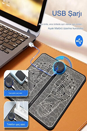 Ems Masaj Seti Ayak Ve Tüm Vücut Bir Arada Özel Ikili Set Ems Tens Masaj Elektronik