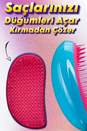 Saç Açıcı Tarak Tarama Fırçası Sihirli Tarak Düğümleri Çözer Kırmadan Açar TZE600