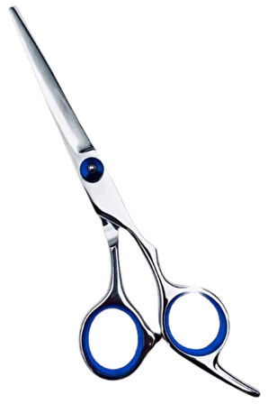 Kuyruklu Paslanmaz Çelik Saç Kesim Makası Düz Uçlu Profesyonel Makas XLQ515Blue