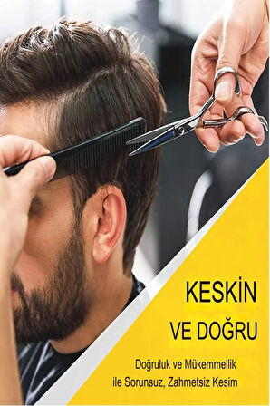 Titanyum Grey Kuyruklu Düz Uçlu Saç Kesim Makası XLQ515KROM