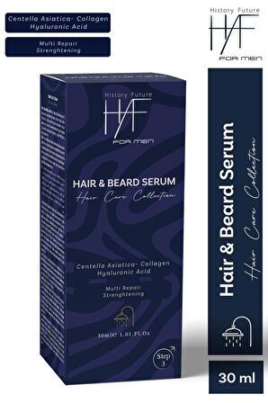 Seyrek Ve Boş Bölge Doldurucu Gürleştirici Canlandırıcı Bakım Erkek Saç Sakal Serumu 30 ml