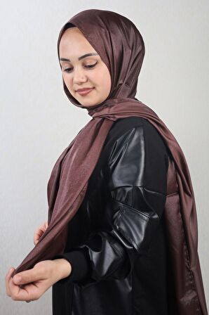  Qum İpek Düz Renk Kristal Şal - Desen-01 - Renk-17 -98
