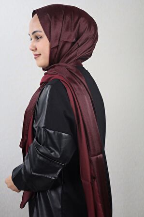  Qum İpek Düz Renk Kristal Şal - Desen-01 - Renk-20 -98