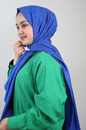  Qum İpek Kendinden Desenli Jakarlı Şal - Desen-01 - Renk-10 -98