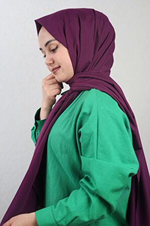  Qum İpek Düz Renk Krep Vual Şal - Desen-01 - Renk-05 -98